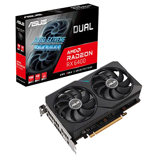 Imagen principal de ASUS Dual AMD Radeon RX 6400 4GB GDDR6 - Tarjeta Gráfica Gaming (AMD 