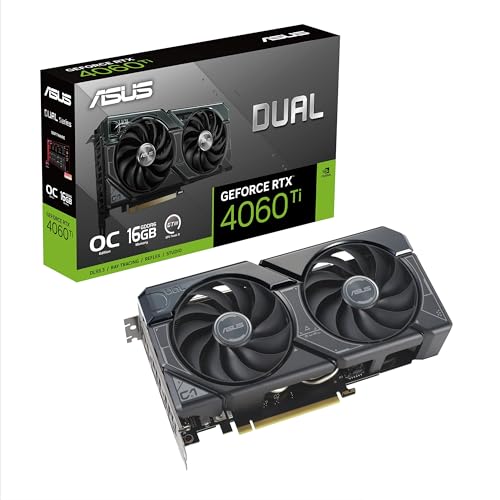 Imagen principal de Asus Dual GeForce RTX 4060 Ti OC Edition 16GB GDDR6 Tarjeta gráfica (