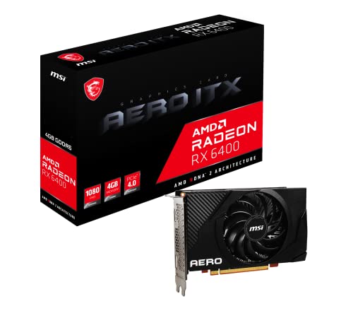 Imagen principal de MSI Radeon RX 6400 AERO ITX 4G - Tarjeta gráfica gaming 7680 x 4320 (