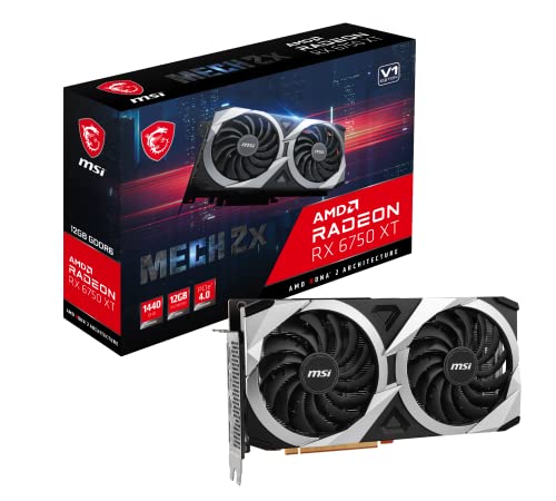 Imagen principal de MSI Tarjeta Gráfica RX 6750 XT Mech 2X 12 GB GDDR6 12 GB RAM 12 GB GD