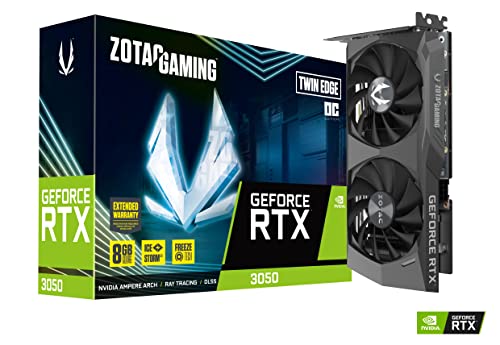 Imagen principal de Zotac Nvidia GeForce RTX 3050 Twin Edge OC LHR - Tarjeta gráfica, 8 G