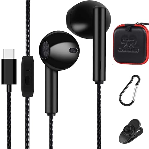 Imagen principal de GAMURRY Auriculares internos USB C con cable y micrófono, para disfru