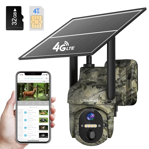 Imagen principal de LEMNOI Camara Vigilancia 4G Exterior Solar con Tarjeta SIM Preinstalad