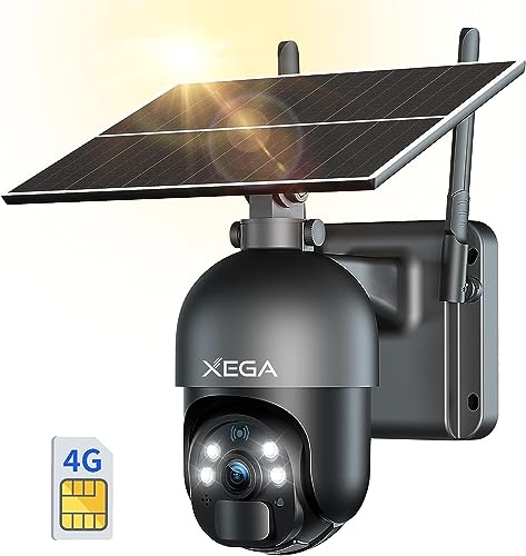 Imagen principal de Xega 3G/4G LTE 2K Cámara de Seguridad Inalámbrica para Exteriores co