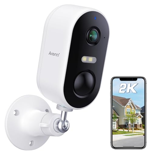 Imagen principal de ARENTI 2K/3MP Camara Vigilancia WiFi Exterior Bateria, 355° PTZ Camar