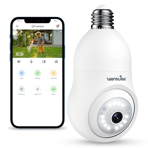 Imagen principal de wansview Camara de Bombilla Vigilancia WiFi Exterior - 2K Cámara IP I