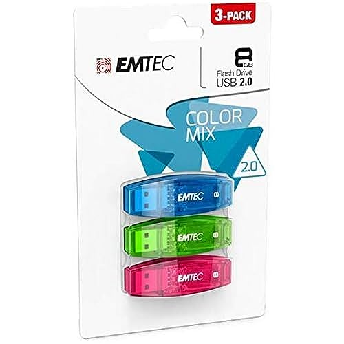 Imagen principal de Emtec ECMMD8GC410P3CB - Memoria USB C410 (8 GB, 3 unidades)