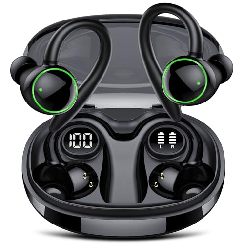 Imagen principal de Auriculares Bluetooth deportivos, auriculares inalámbricos Bluetooth 