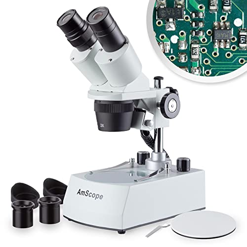 Imagen principal de AmScope ? 20X-80X LED inalámbrico Stereo Microscopio Cordless