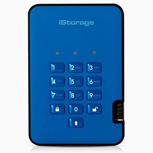 Imagen principal de iStorage diskAshur2 HDD 1TB Azul - Disco duro portátil seguro - Prote