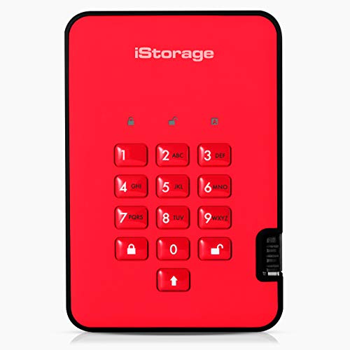 Imagen principal de iStorage diskAshur2 HDD 500GB Rojo - Disco duro portátil seguro - Pro