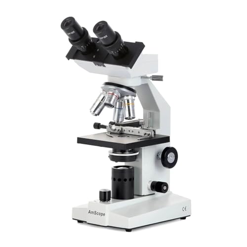 Imagen principal de AmScope B100B-MS 40X-2000X Microscopio binocular biol-gico con platina