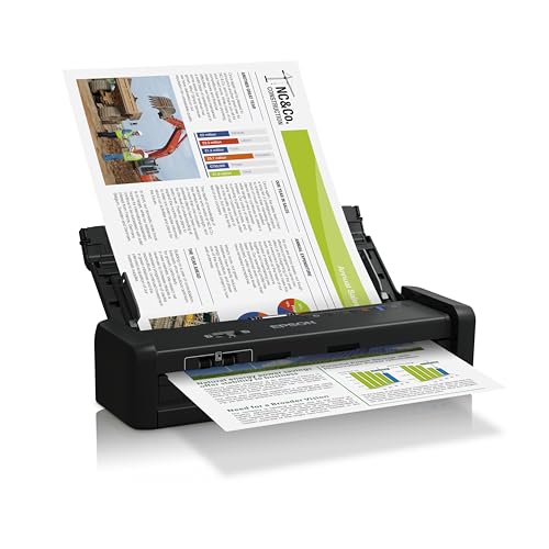 Imagen principal de Epson Workforce DS-360W, Escáner portátil de Documentos A4, USB, WiF