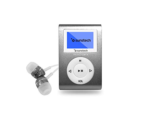 Imagen principal de Sunstech DEDALOIII8GBGY - Reproductor MP3 con Pinza de Sujeción, Colo