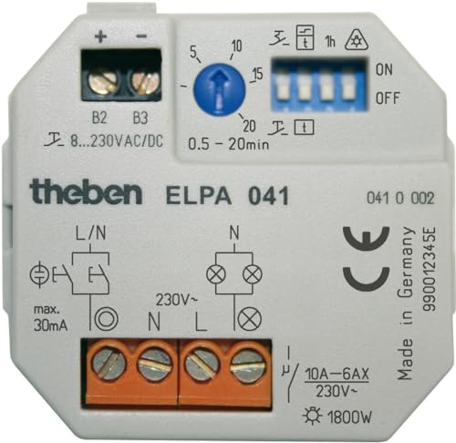 Imagen principal de Theben elpa041 - Minutero escalera elpa041 montaje caja universal 16a