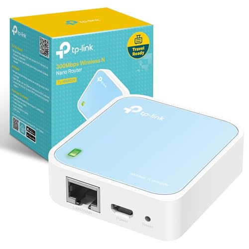 Imagen principal de TP-Link TL-WR802N Nano Router N300 Wi-Fi portátil, 300 Mbps, 1 puerto