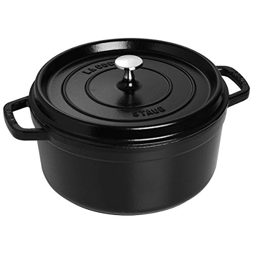 Imagen principal de Staub - Olla Cocotte redonda, hierro fundido, negro mate, 24 cm