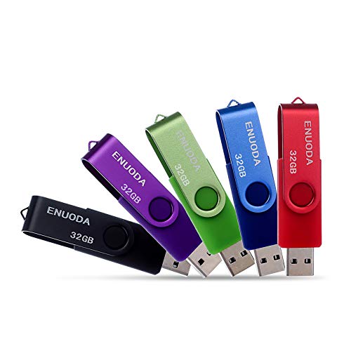 Imagen principal de ENUODA Memorias USB 5 Piezas 32GB USB 2.0 Stick Flash Drive Pendrive P