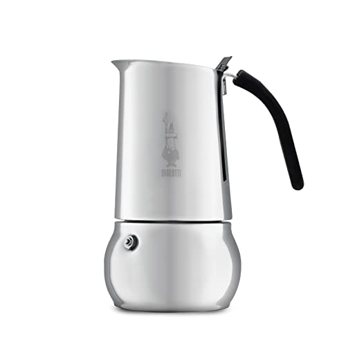 Imagen principal de Bialetti Kitty - Cafetera en Acero Inoxidable, 10 Tazas, Plata