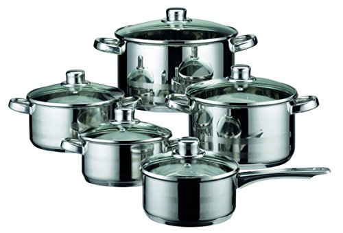 Imagen principal de ELO Cookware Utensilios de Cocina Sky Line 5 Piezas, Acero Inoxidable,