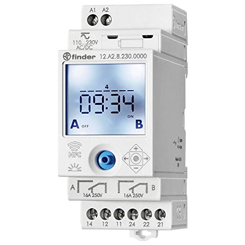 Imagen principal de Finder serie 12 - Interruptor horario 2co nfc on/off/pulso/astro